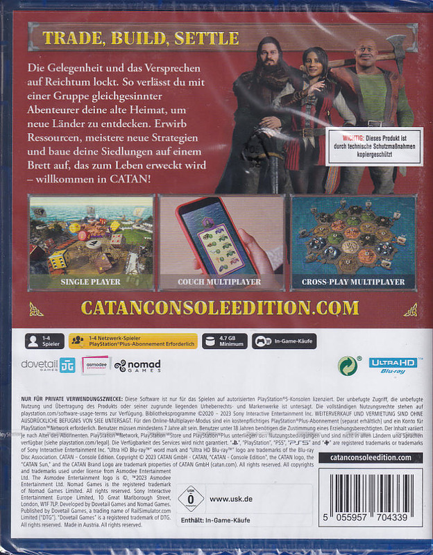 Catan Super Deluxe Edition Rueckseite