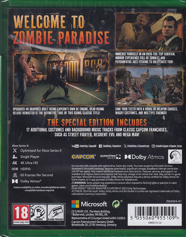 Dead Rising Deluxe Remaster (PEGI) Rueckseite