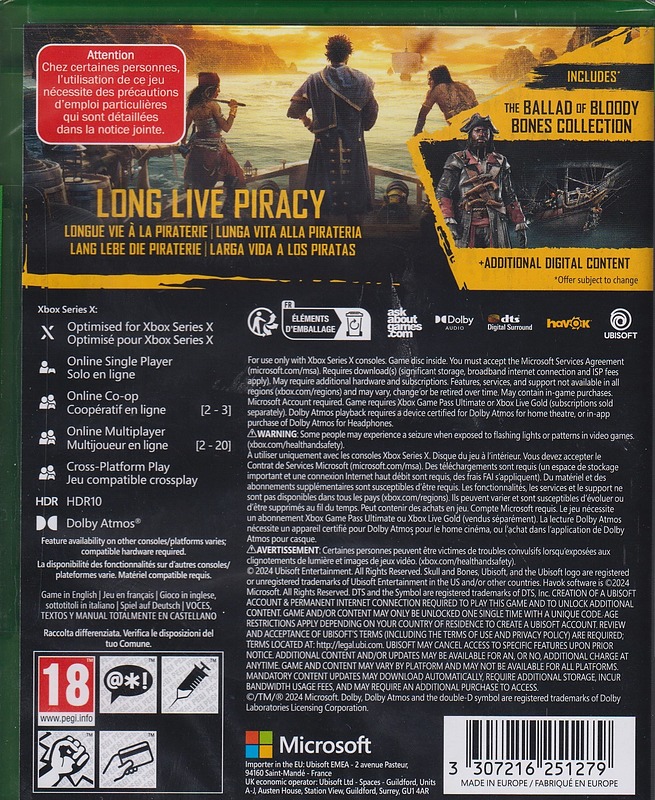 Skull and Bones Premium Edition Rueckseite