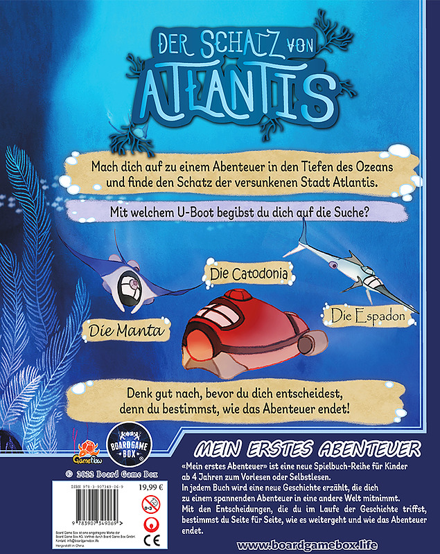 Mein erstes Abenteuer: Der Schatz von Atlantis Rueckseite