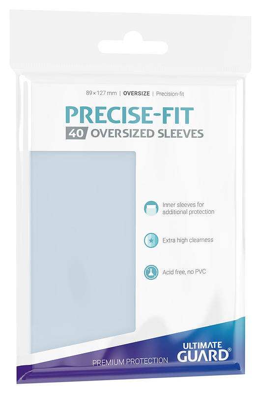 Ultra Guard Precise-Fit Sleeves Oversized Clear Cover