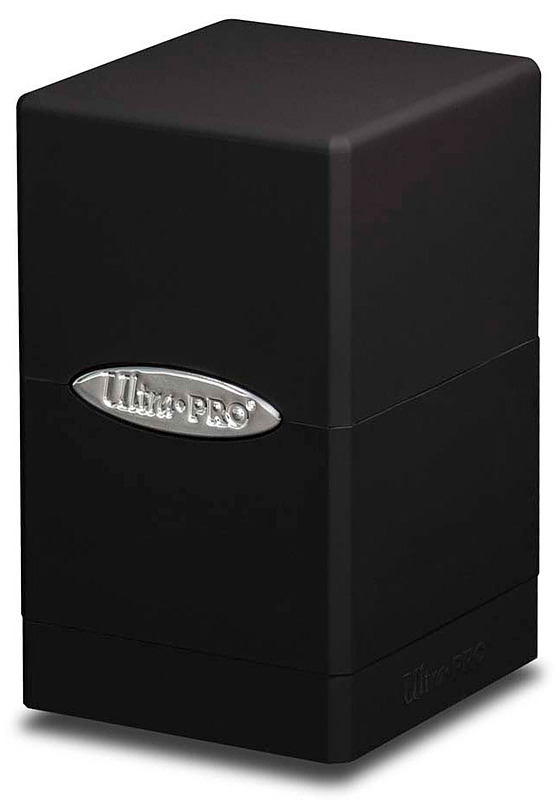 Ultra Pro Black Satin Tower Deckbox Cover