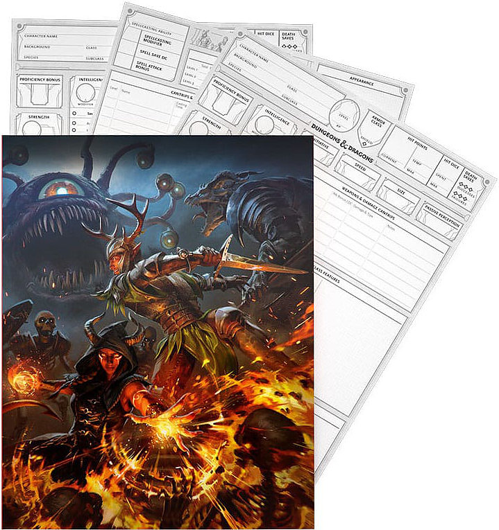 D&D: Character Sheets Rueckseite D&D: Character Sheets Rueckseite