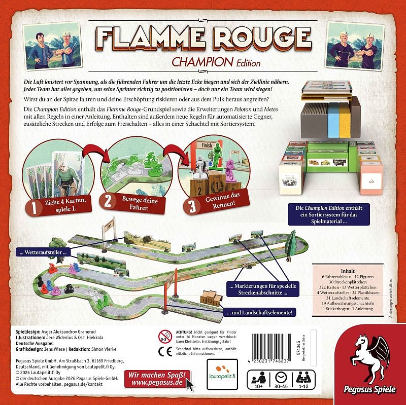 Flamme Rouge - Champion Edition Rueckseite