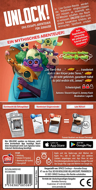 Unlock! - Professor Nosides TIER-O-MAT Rueckseite
