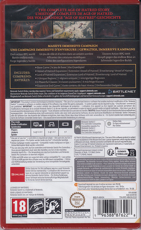 Diablo IV Age of Hatred Collection (AT-PEGI) Rueckseite