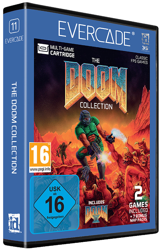 Blaze Evercade The Doom Collection 1 Cartridge Cover