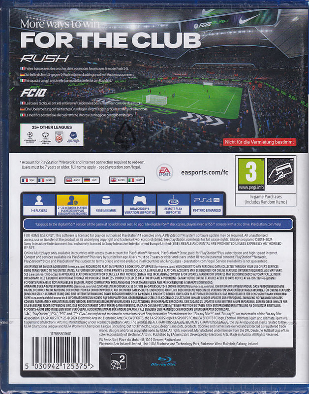 EA Sports FC 25 (AT-PEGI) Rueckseite