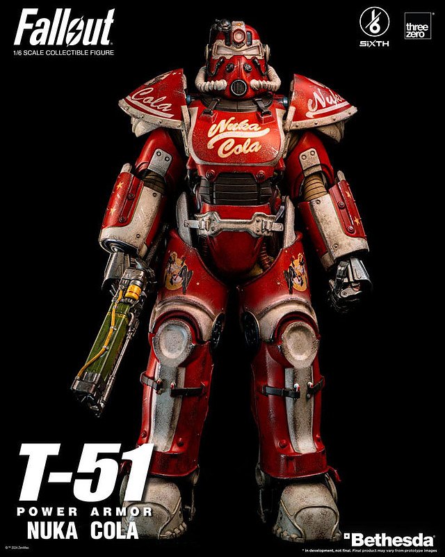 Fallout Actionfigur T-51 Nuka Cola Power Armor Cover Fallout Actionfigur T-51 Nuka Cola Power Armor Cover