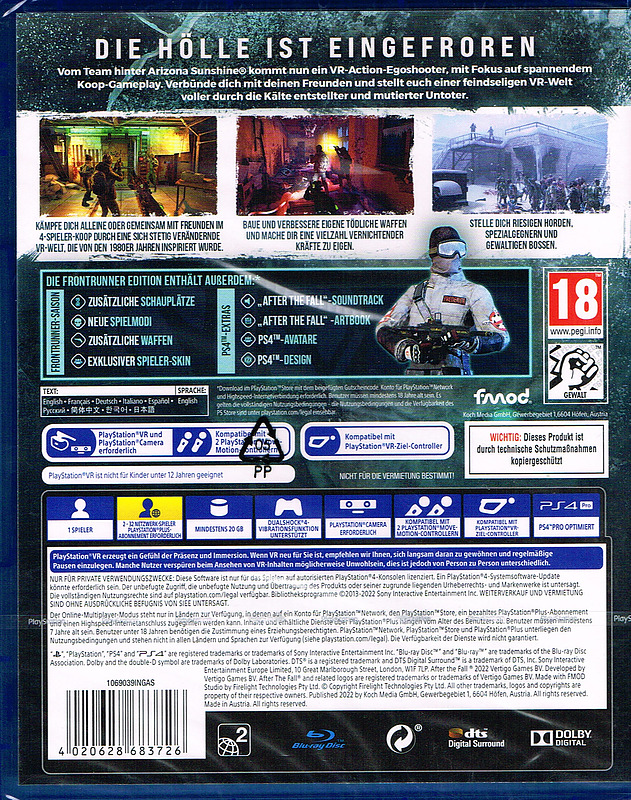 After the Fall - Frontrunner Edition Rueckseite