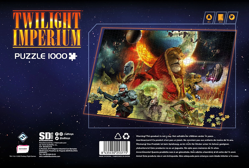 Twilight Imperium Puzzle Rueckseite