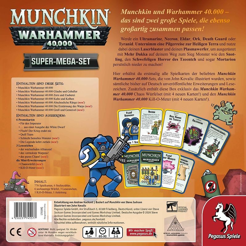 Munchkin Warhammer 40k Mega Set Rueckseite