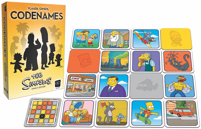 Codenames Simpsons (Englisch) Rueckseite