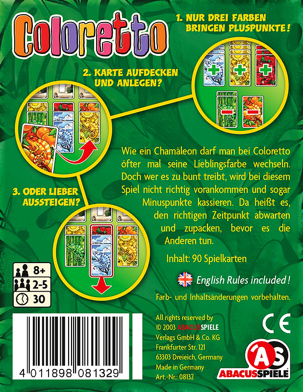 Coloretto Rueckseite