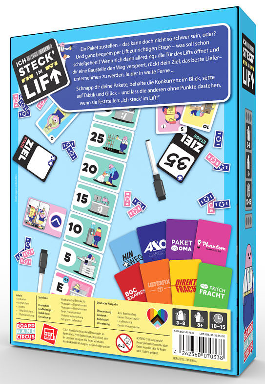 Ich steck' im Lift Rueckseite