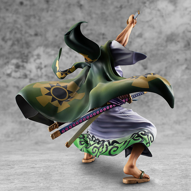 One Piece PVC Statue Warriors Allicane Zoro Juro Rueckseite