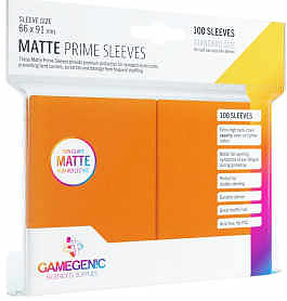 Gamegenic - Matte Prime Sleeves Orange 100 Cover