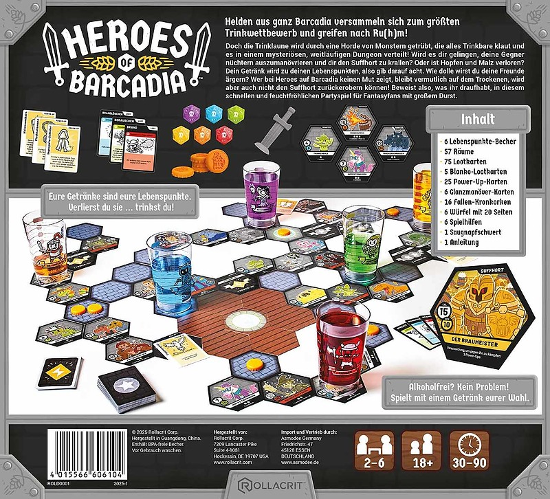 Heroes of Barcadia Grundspiel Rueckseite