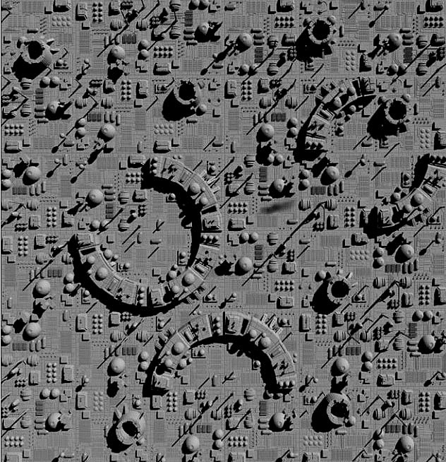 Space Station Moon Spielmatte 36 x 36 Zoll Cover