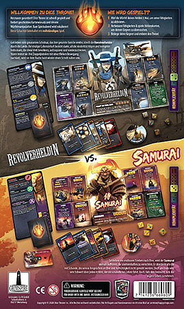 Dice Throne: Revolverheldin vs. Samurai Rueckseite Dice Throne: Revolverheldin vs. Samurai Rueckseite
