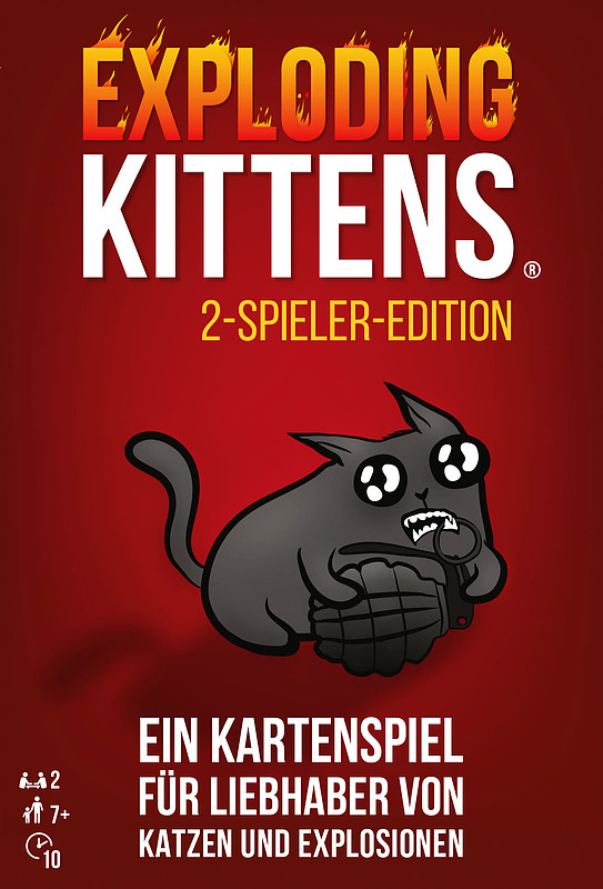 Exploding Kittens: 2-Spieler-Edition Cover
