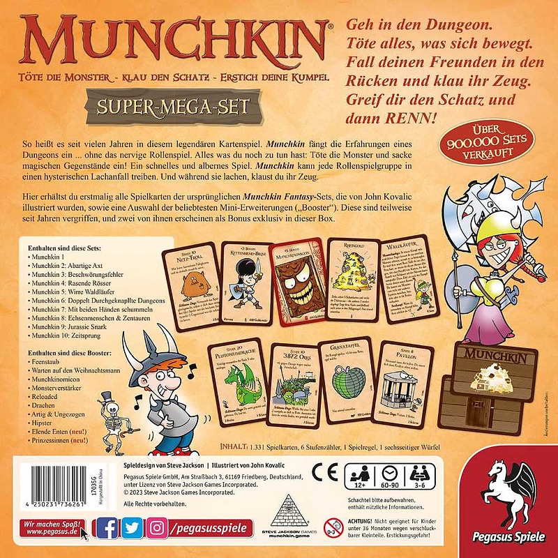 Munchkin Fantasy Super-Mega-Set Rueckseite