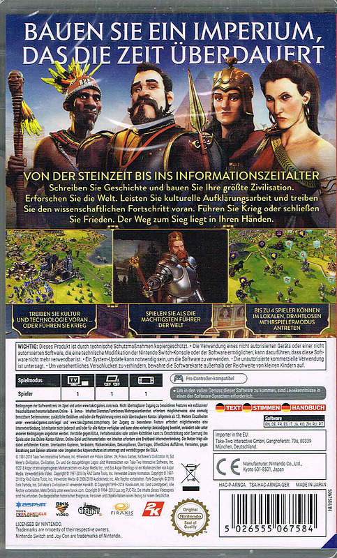 Civilization 6 Rueckseite